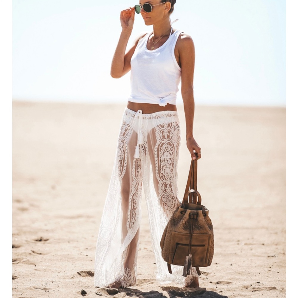FREJA Boho Lace Beach Pants - Picture 8 of 8